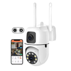High Quality 1080P Night Vision Wifi Home Security Camera De Surveillence HD Wireless Ptz Dual Lens Camera Manufacturer