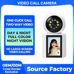 1080P WIFI Wireless Surveillance De Camera Indoor Home PTZ IP Dome Night Vision Security Baby Monitor Camera with Screen