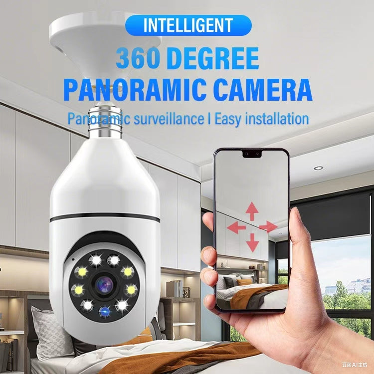 Indoor 1080P WIFI Intelligent Remote Control APP Camera De Surveillence Viewing PTZ Light Bulb Home Security Camera De Segurana