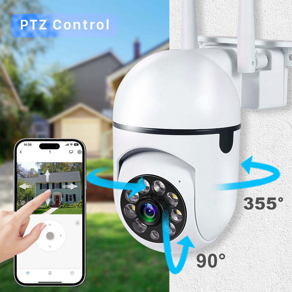 Indoor Network Camera Dual Antenna Smart PTZ Wireless IP Camera Night Vision Wifi 1080P Home Security Camera De Surveillance