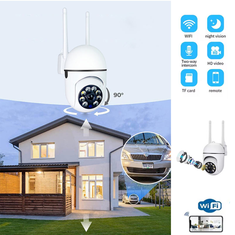 Indoor Network Camera Dual Antenna Smart PTZ Wireless IP Camera Night Vision Wifi 1080P Home Security Camera De Surveillance
