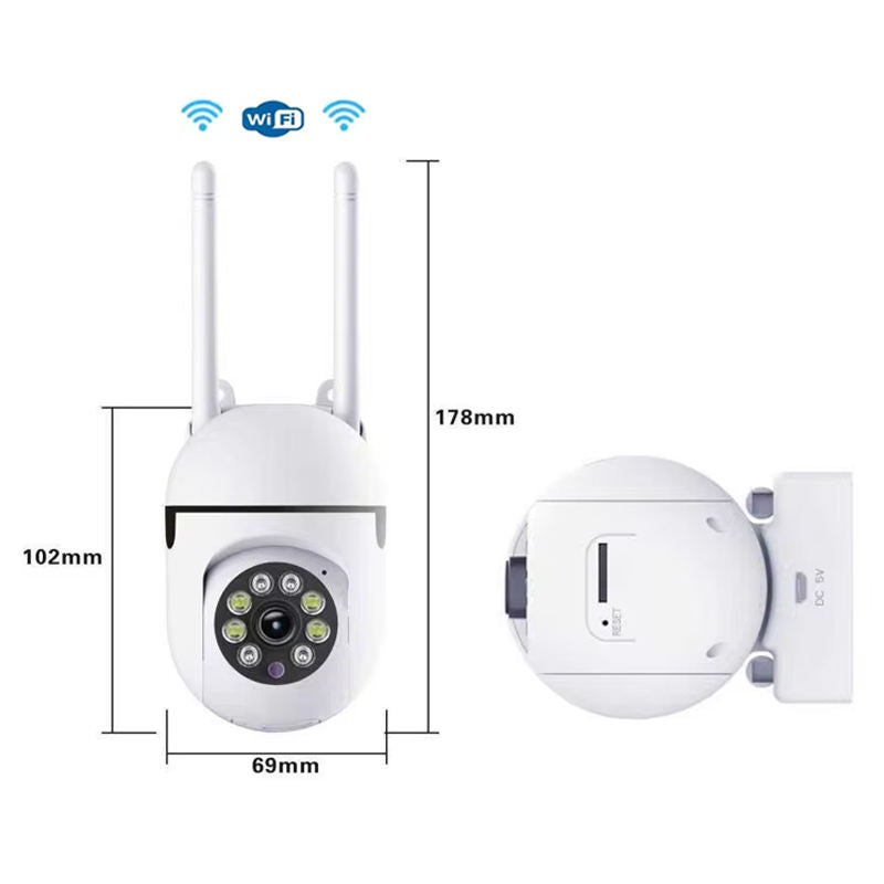 Indoor Network Camera Dual Antenna Smart PTZ Wireless IP Camera Night Vision Wifi 1080P Home Security Camera De Surveillance