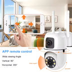 High Quality 1080P Night Vision Wifi Home Security Camera De Surveillence HD Wireless Ptz Dual Lens Camera Manufacturer